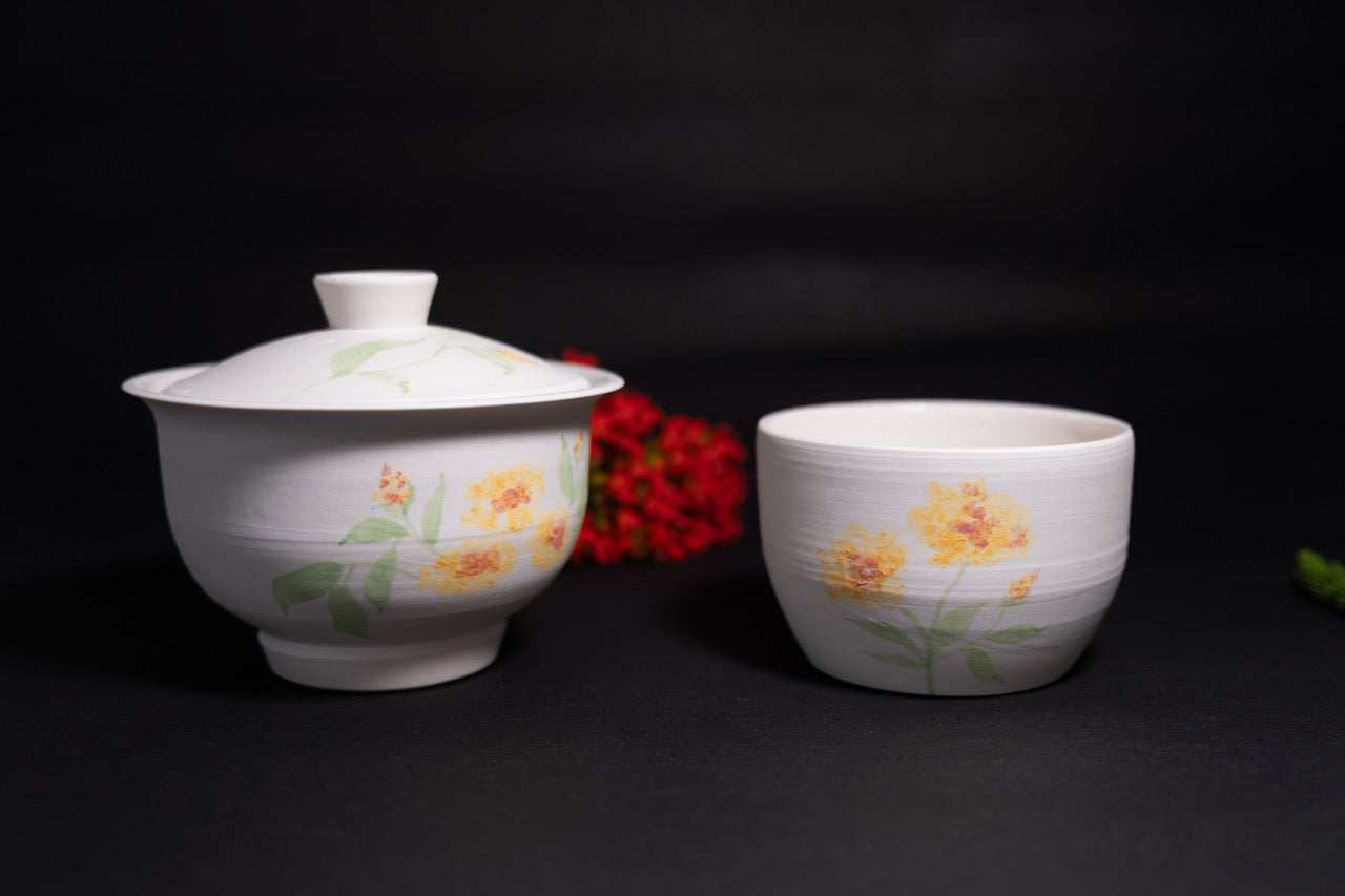 Lantana Gaiwan and Cup Set